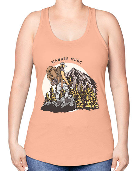 Wander More 3# - nature -Racerback Tank
