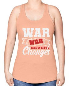 Warwar never changes 54# - video games -Racerback Tank