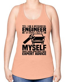 Yes I Am A Mechanical Style 1671# - engineer -Racerback Tank