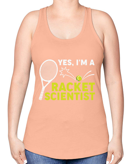 YesImARacketScientistScientistSkinite Scientist Skinite 1# - general science -Racerback Tank