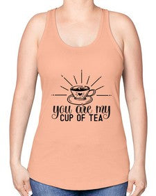 You Are My Cup Of Tea 1265# - funny -Racerback Tank