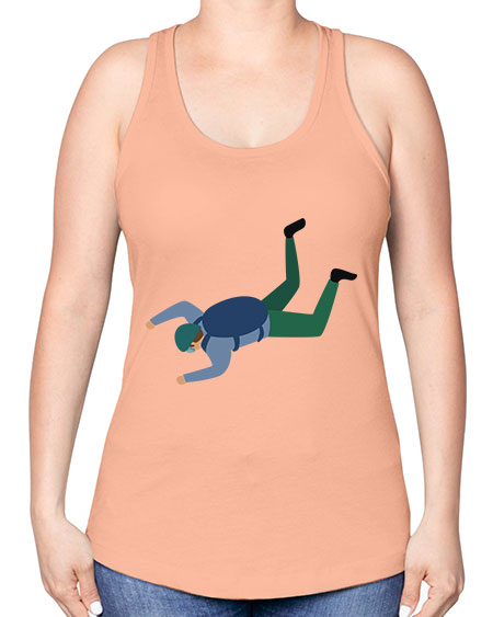 all in one 01# - parachute -Racerback Tank