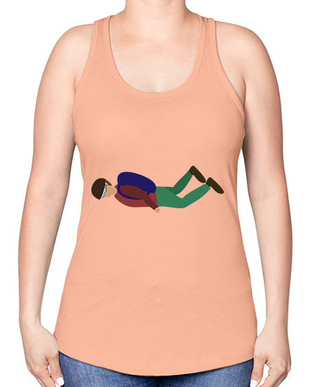 all in one 02# - parachute -Racerback Tank