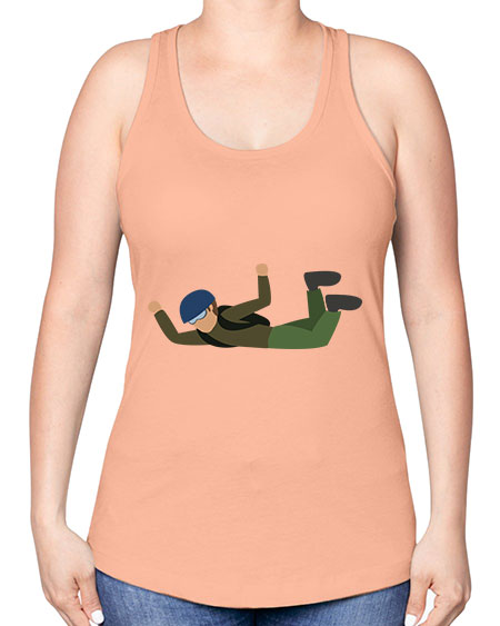 all in one 04# - parachute -Racerback Tank