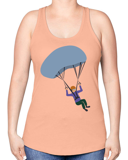 all in one 06# - parachute -Racerback Tank