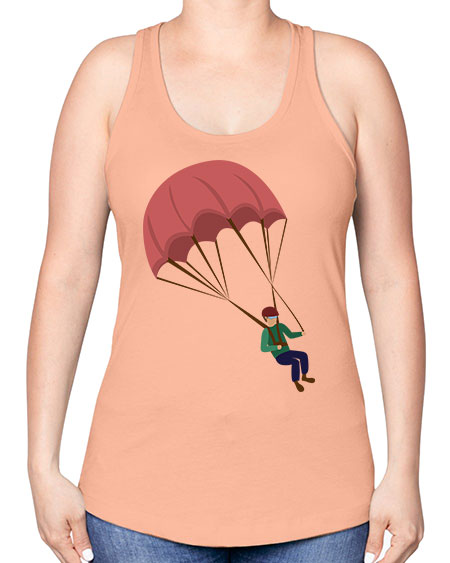 all in one 07# - parachute -Racerback Tank