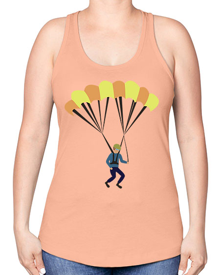 all in one 08# - parachute -Racerback Tank