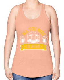all you need is beer 548# - beer -Racerback Tank