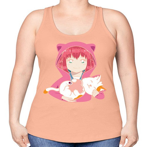 anime art 206# - anime -Racerback Tank