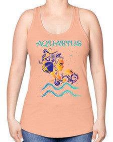 aquarius 13# - aquarius -Racerback Tank