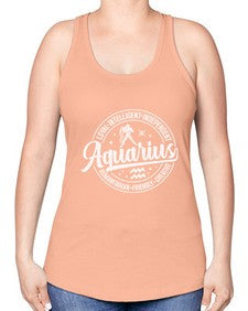 aquarius 77# - aquarius -Racerback Tank