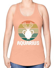 aquarius 78# - aquarius -Racerback Tank