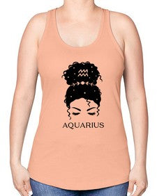 aquarius 81# - aquarius -Racerback Tank