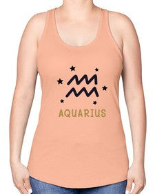 aquarius 83# - aquarius -Racerback Tank