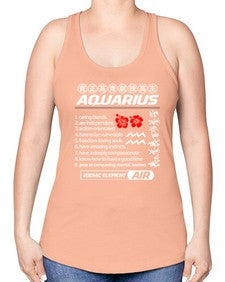 aquarius 85# - aquarius -Racerback Tank