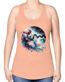 aquarius 88# - aquarius -Racerback Tank