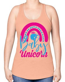 baby unicorn 13# - unicorn -Racerback Tank
