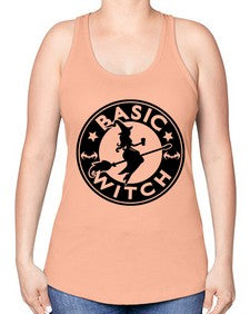 basicwitch 54# - witch -Racerback Tank