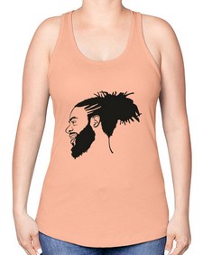 beardman 45# - black boys or men -Racerback Tank
