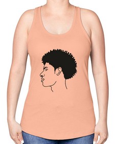 beardman 58# - black boys or men -Racerback Tank