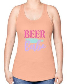 beer babe 44# - beer -Racerback Tank