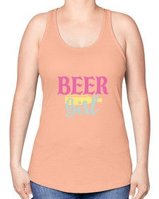 beer girl 48# - beer -Racerback Tank