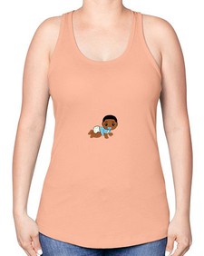 black baby boy 1# - black boys or men -Racerback Tank