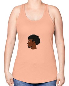 black man 39# - black boys or men -Racerback Tank
