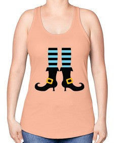 bluewitchlegs 47# - witch -Racerback Tank