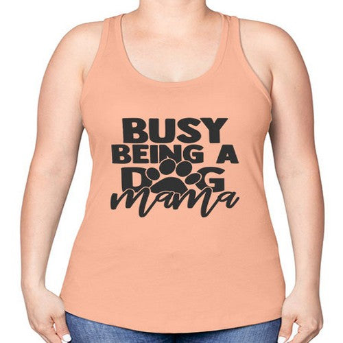 busybeingadogmama 68# - dogs -Racerback Tank