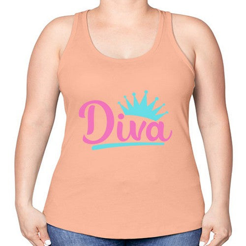 diva Style 121# - dogs -Racerback Tank