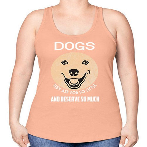 dog 115# - dogs -Racerback Tank