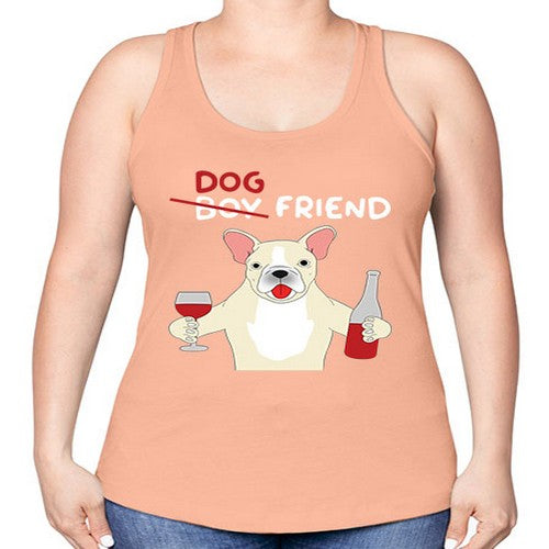 dog wine friend 93# - dogs -Racerback Tank