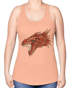 dragon 184# - dragon -Racerback Tank