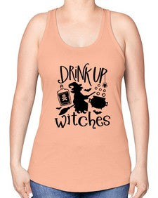 drink up witches 41# - witch -Racerback Tank