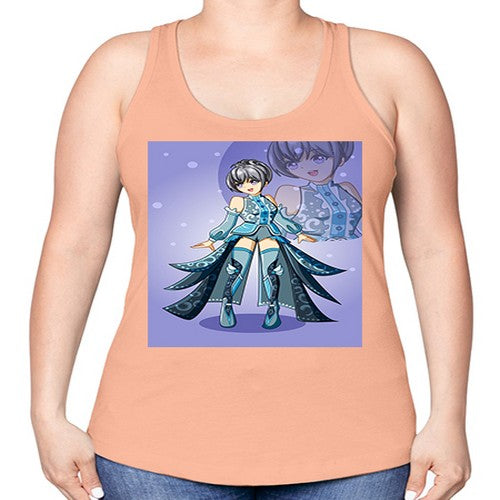 game of beautiful girl140# - anime -Racerback Tank