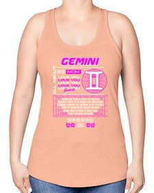 gemini 244# - gemini -Racerback Tank
