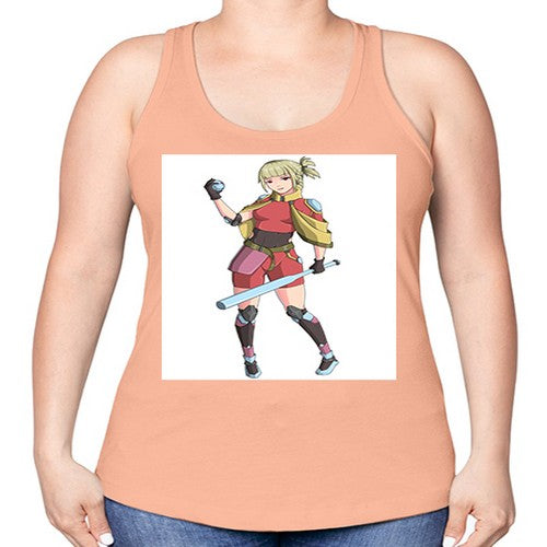 girl bring stick3# - anime -Racerback Tank