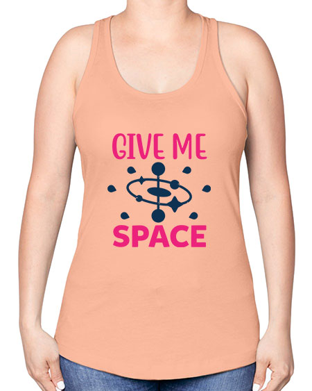 give me space 29# - space -Racerback Tank