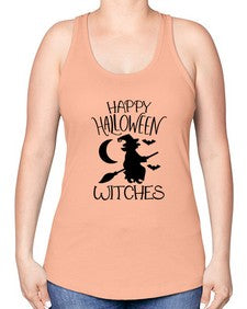 happy halloween witches 35# - witch -Racerback Tank