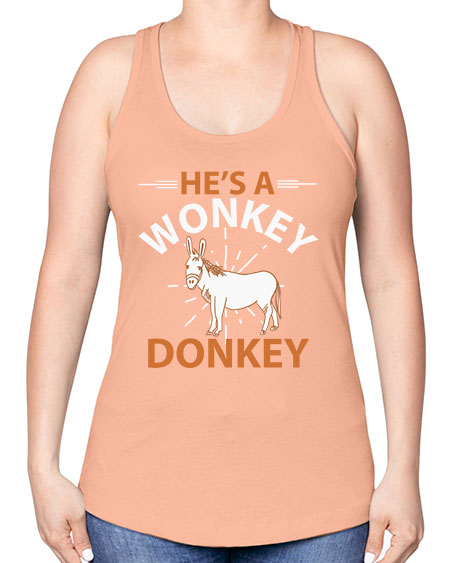 he’s a wonky donkey Style 4# - donkey -Racerback Tank