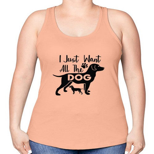 i just want all the dog 162# - dogs -Racerback Tank