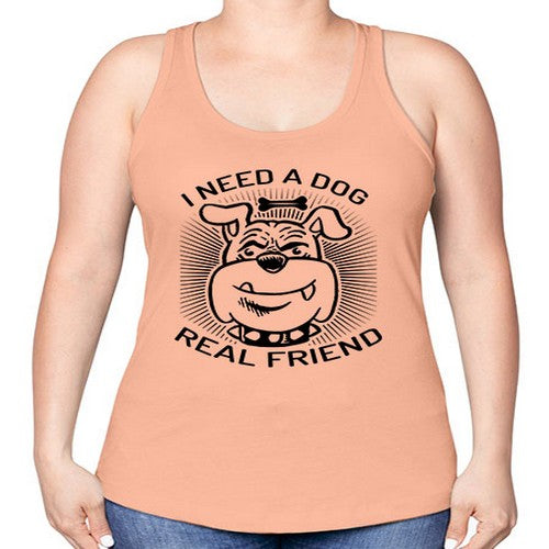 i need a dog 34# - dogs -Racerback Tank