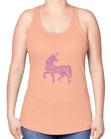 i ride unicorns 188# - unicorn -Racerback Tank