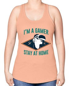 im gamer stay at home 119# - video games -Racerback Tank