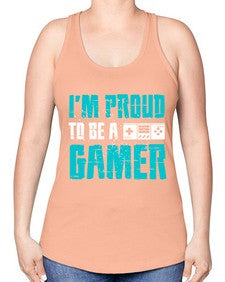 im proud to be a gamer 121# - video games -Racerback Tank