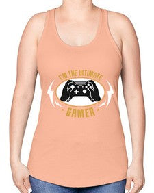 im the ultimate gamer 122# - video games -Racerback Tank