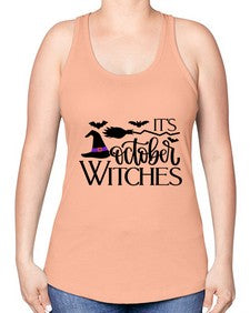 its october witches 34# - witch -Racerback Tank