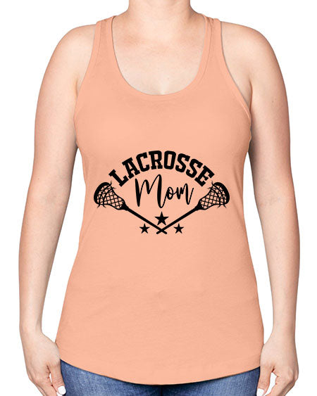 lacrosse mom 9# - lacrosse -Racerback Tank