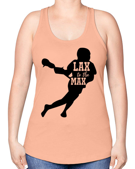 lax to the max 2# - lacrosse -Racerback Tank